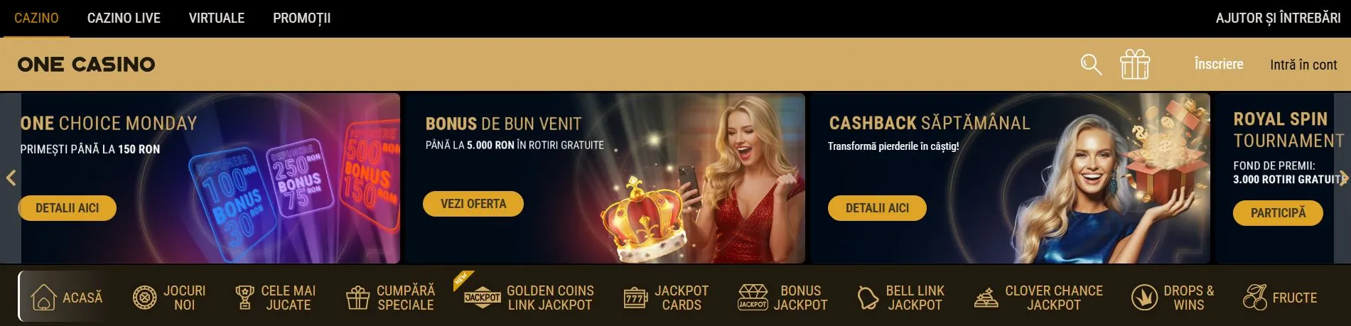 Lista cazinouri online One Casino